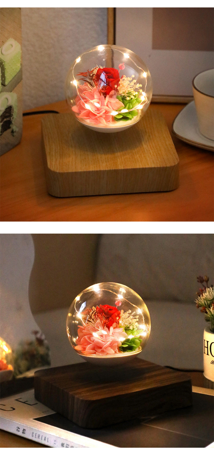 Magnetic levitation immortal flower