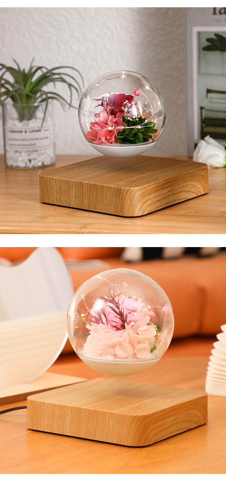 Magnetic levitation immortal flower